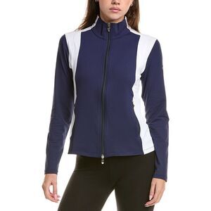 Post Card Womens Zip Sweater Top, Blue